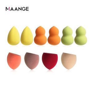 Maange 10 Pcs Mini Water Drop Makeup Sponge With Box Beauty Cosmetic Puff Makeup Sponge Box Set - 图片 3