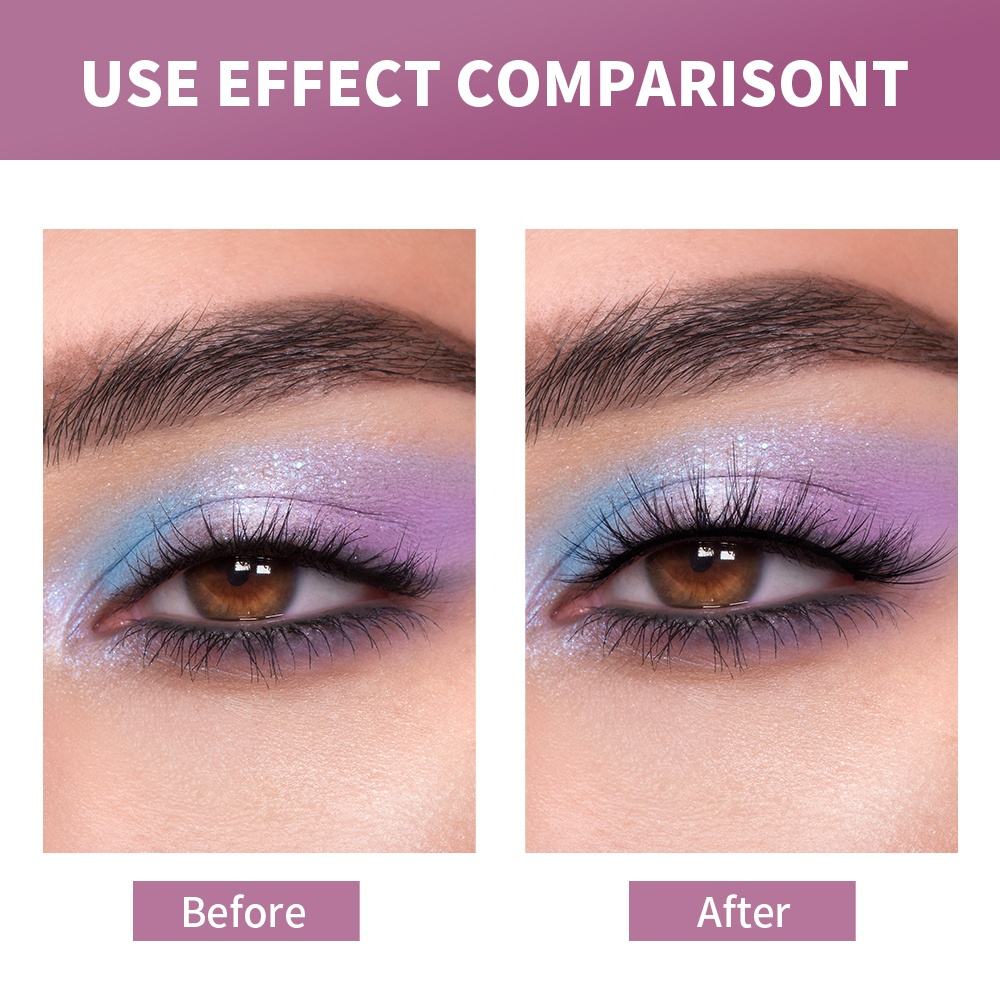 MAGEFY Self Adhesive False Eyelashes Cat Eye Full Strip Eyelashes Self Adhesive Silk False Lashes - 图片 5