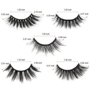 3D Faux Mink Magnetic Eyelashes 5 Magnets Magnetic False Eyelashes with Eyelashes Eyeliner Glue - 图片 2