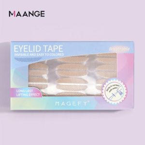 MAANGE Eyes Makeup Tools 15 Pieces Breathable Lace Waterproof Invisible Double Eyelid Sticker With Small Spray Tweezers and Y-f