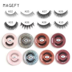 Magefy OEM 12 Pairs Handmade 3D False Mink Eye Lashes - 图片 2