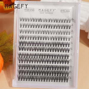 MAANGE DIY Eyelash Extensions Segment Eyelash Individual Cluster Knot Free Silk Lashes Eyelash Extensions - 图片 2