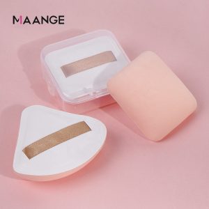 MAANGE Single Triangle Marshmallow Skin Tone Sponge Easy to Carry Wet and Dry Dual Use Professional Cosmetic Puffs