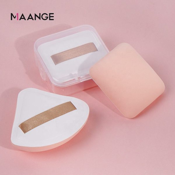 MAANGE Single Triangle Marshmallow Skin Tone Sponge Easy to Carry Wet and Dry Dual Use Professional Cosmetic Puffs