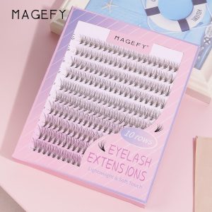 MAANGE c Curl Lash Extensions 30D Individual Eyelashes DIY Segment Fishtail Lashes Kit