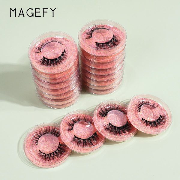 MAGEFY  Handmade Fake Eyelashes Vendor Fluffy Soft Full Strip Eyelashes Natural Cat Eye Lashes