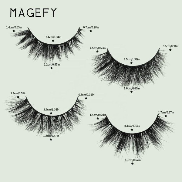 MAGEFY  Handmade Fake Eyelashes Vendor Fluffy Soft Full Strip Eyelashes Natural Cat Eye Lashes