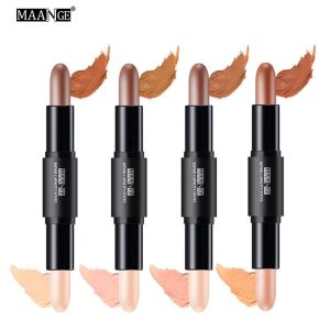 Three-Dimensional Contour Makeup 4 Colors Double-headed High-light Concealer Stick