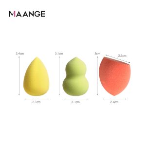 Maange 10 Pcs Mini Water Drop Makeup Sponge With Box Beauty Cosmetic Puff Makeup Sponge Box Set - 图片 4