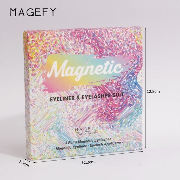 MAANGE Magnetic False Eyelashes Magnetic Lashes Synthetic Fiber Magnetic Lashes with Eyeliner Kit