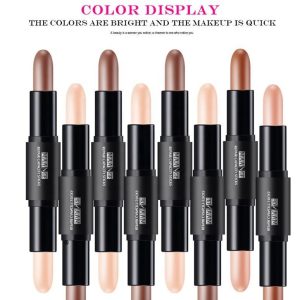 Three-Dimensional Contour Makeup 4 Colors Double-headed High-light Concealer Stick - 图片 3