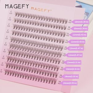 MAANGE c Curl Lash Extensions 30D Individual Eyelashes DIY Segment Fishtail Lashes Kit - 图片 3