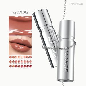 MAANGE Satin Non-Transfer Lipstick 16-Hour Wear 24 Shades  Luminous Satin Finish Full Coverage for Dark Lips Non-Sticky Waterproof & Smudge-Proof