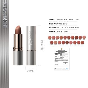 MAANGE Transfer-Proof Matte Lipstick Waterproof Fade-Resistant & Non-Drying High-Pigment & Lightweight - 图片 2