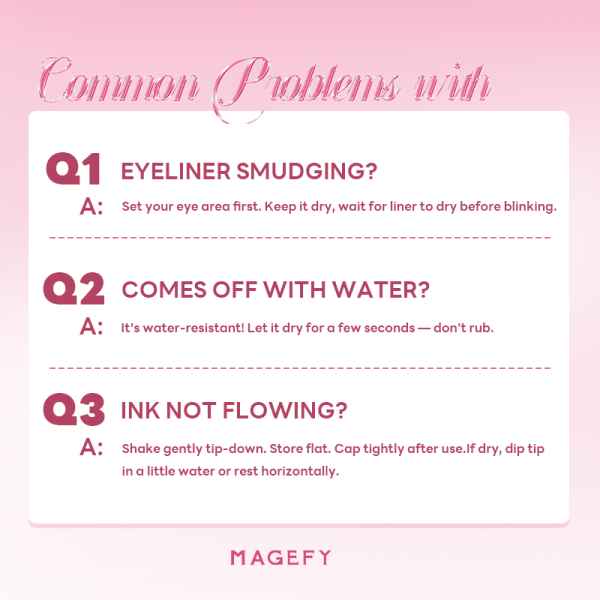 MAGEFY Ultra-Fine 0.01mm Liquid Eyeliner Quick-Dry & Waterproof Long-Lasting Wear