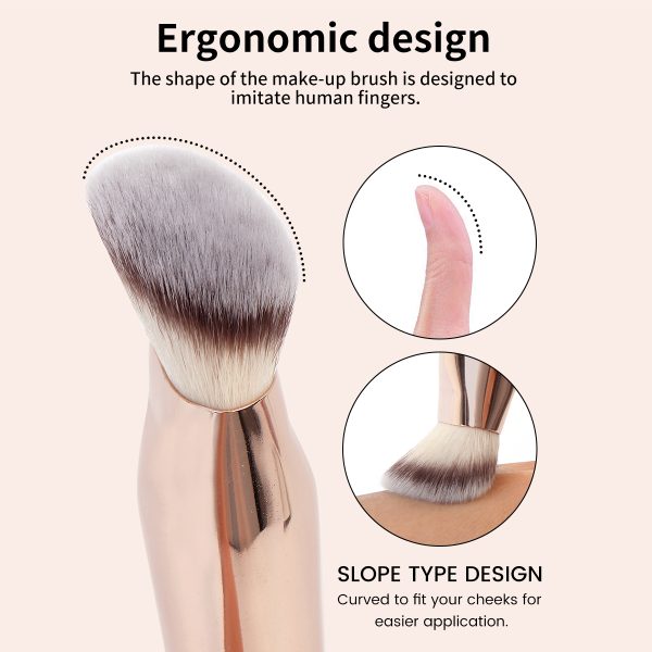 For MAANGE 4pcs Luxury Foundation Brushes Hot Selling champagne Fan Style  Concealer Nylon Material Face Beauty Tools  Brushes