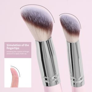 Ins Dual End Foundation Blush Beauty Loose Powder Eye Shadow Makeup Brush Set - 图片 6