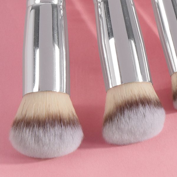 MAANGE 4pcs White Wooden Brush Hand Foundation blush contouring eyeshadow brush Premium Makeup Brushes Makeup Brushes