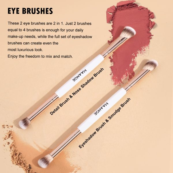 For AMAZON Maange Professional 4pcs Makeup Brush Natural Wholesale Makeup Brushes Set Makeup