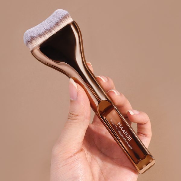 For AMAZON Hot Selling ultra Thin and Wide Toned Foundation Brush with Flat Head Soft Bristles Beauty Tool Makeup Brush