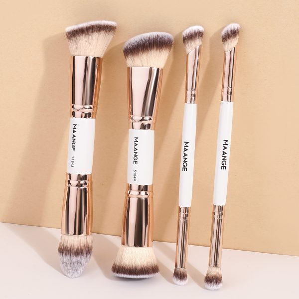 For AMAZON Maange Professional 4pcs Makeup Brush Natural Wholesale Makeup Brushes Set Makeup