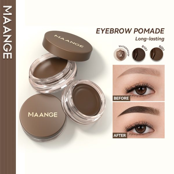 MAANGE Smudge-Proof Gel Brow Gel & Eyeliner Highly Pigmented Long-Lasting Multi-Use