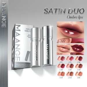 MAANGE Lip Gloss Satin Finish, Transfer-Proof, 16-Hour Wear, 24 Shades, Rich and Shine, Provides Deep Lip Coverage, Non-Drying