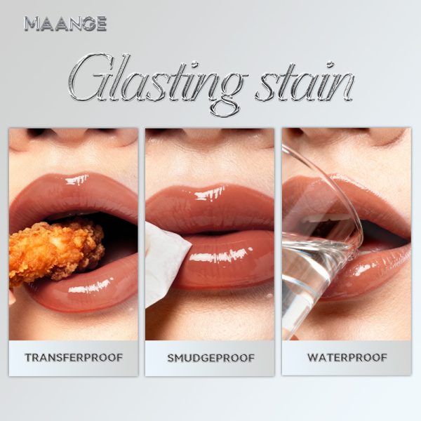 MAANGE Lip Gloss Satin Finish, Transfer-Proof, 16-Hour Wear, 24 Shades, Rich and Shine, Provides Deep Lip Coverage, Non-Drying