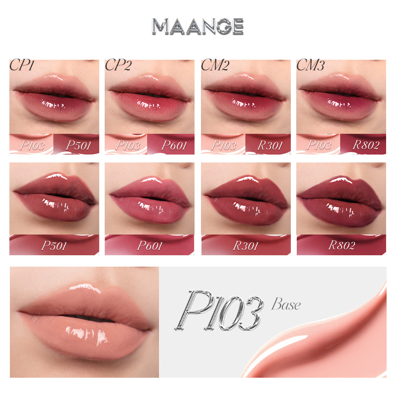 MAANGE Lip Gloss Satin Finish, Transfer-Proof, 16-Hour Wear, 24 Shades, Rich and Shine, Provides Deep Lip Coverage, Non-Drying - 图片 5