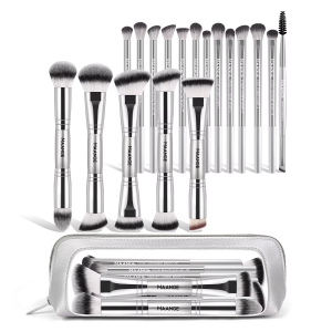 MAANGE Professional Makeup Set 18pcs Luxury Eyeliner Eyebrow Foundation Concealer Face Brushes Makeup Brush Set