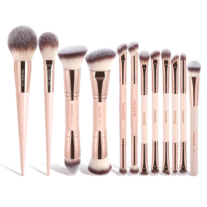 MAANGE Wholesale12pcs Double-Ended Makeup Brush Eyeshadow Loose Powder Concealer Foundation Brush Makeup Brush Set