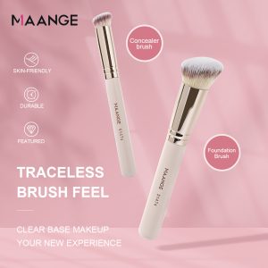 MAANGE Wholesale Eco-friendly Private Label pink Brushes Makeup Concealer Foundation Delicate Makeup Brush Set - 图片 5