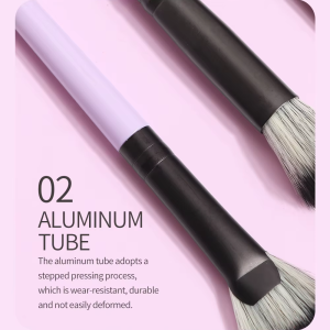 Maange Wholesale Eye Makeup Brush 12 Pcs Yellow Orange Purple Best Quality Professional Makeup Brush Set Kids - 图片 3