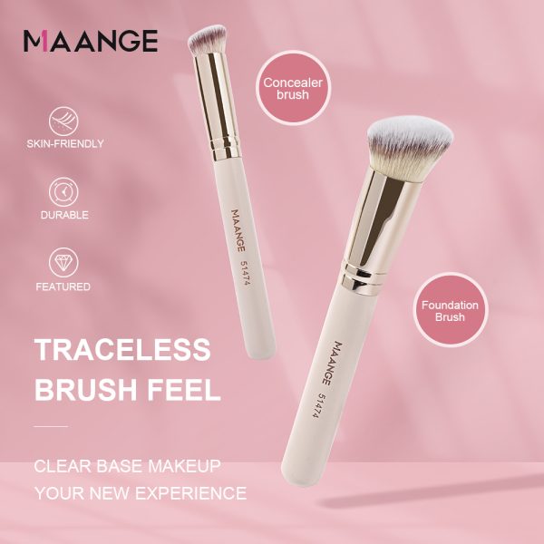 MAANGE Wholesale Eco-friendly Private Label pink Brushes Makeup Concealer Foundation Delicate Makeup Brush Set