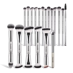 MAANGE Wholesale 19pcs Makeup Brush Set Soft High Quality Hair Blush Powder Brush Concealer Eyes Makeup Brush Set