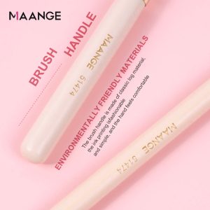 MAANGE Wholesale Eco-friendly Private Label pink Brushes Makeup Concealer Foundation Delicate Makeup Brush Set - 图片 6