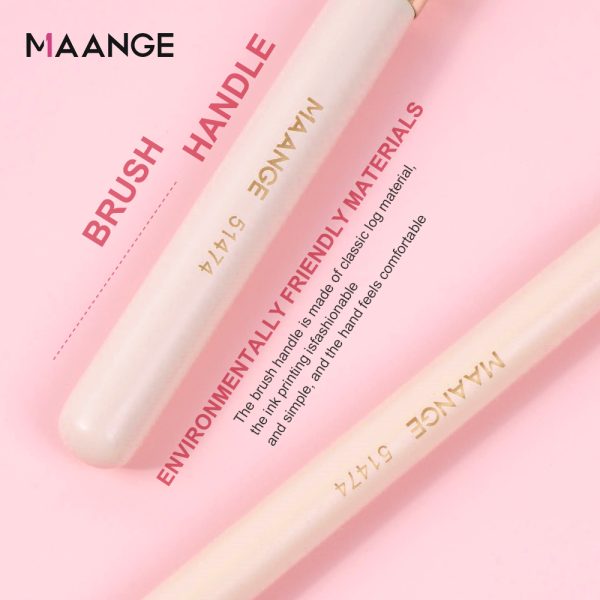 MAANGE Wholesale Eco-friendly Private Label pink Brushes Makeup Concealer Foundation Delicate Makeup Brush Set