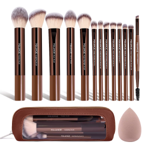 MAANGE 13Pcs New Arrival Nylon Hair Facial Eye Makeup Brushes Custom Logo OEM&ODM Professional Makeup Brush Set