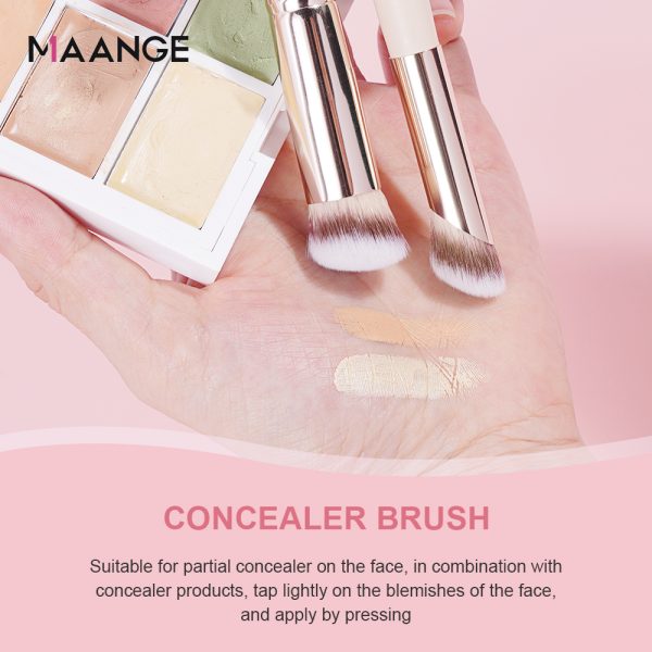 MAANGE Wholesale Eco-friendly Private Label pink Brushes Makeup Concealer Foundation Delicate Makeup Brush Set