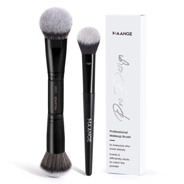 Hot Selling 2PCS Custom Logo Foundation Makeup Brushes  Professional Makeup Tools for Women Makeup Brushes
