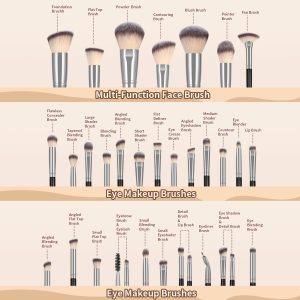 MAANGE High Quality Black  Makeup Brushes Professional Wholesale 30pcs Luxury Cosmetic Brush Sets Professional Makeup Brush Set - 图片 3
