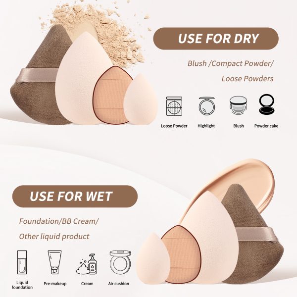 MAANGE Wholesale New Arrival Professional 13Pcs  Makeup Brushes 12 Powder Puff Customized OEM&ODM Facial Makeup Brush