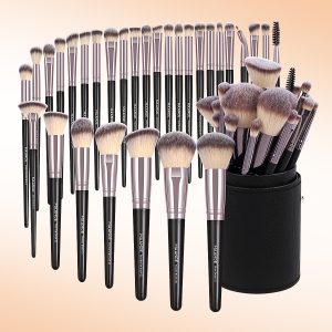 MAANGE Wholesale Black  Makeup Brushes Professional Wholesale 30pcs Luxury Cosmetic Brush  Professional Facial Makeup Brush Kit - 图片 2