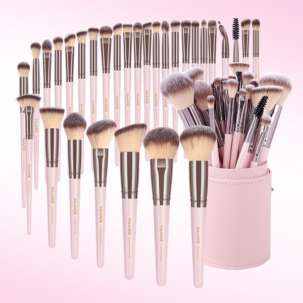 MAANGE New Arrival  30 Pcs Pink  Makeup Brushes Professional Wholesale Luxury Cosmetic Brush Sets Professional Makeup Brush Set