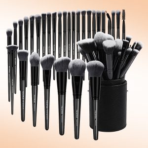 MAANGE High Quality Black  Makeup Brushes Professional Wholesale 30pcs Luxury Cosmetic Brush Sets Professional Makeup Brush Kit - 图片 2