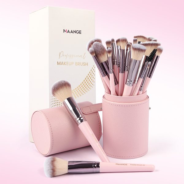MAANGE New Arrival  30 Pcs Pink  Makeup Brushes Professional Wholesale Luxury Cosmetic Brush Sets Professional Makeup Brush Set