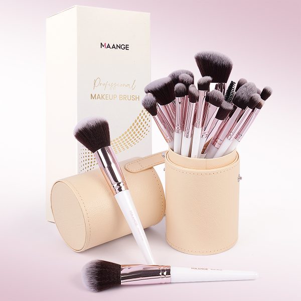 MAANGE Exclusive 25PCS Makeup Brush Set Custom Logo Innovative Makeup Brushes High-Density Professional Makeup Brush Set