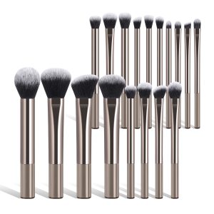 MAANGE Professional Makeup Brush Set 18pcs Luxury Champagne Eyeliner Eyebrow Foundation Concealer Face Brushes Makeup Brush Set