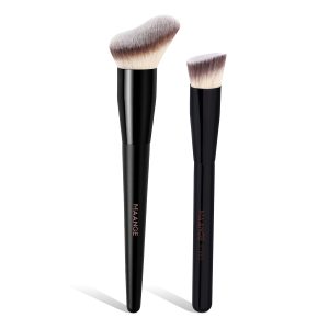 MAANGE 2026 New Arrival 2pcs Makeup Brush Set  Customized logo OEM&ODM Foundation Cosmetic Facial Makeup Brush Kit