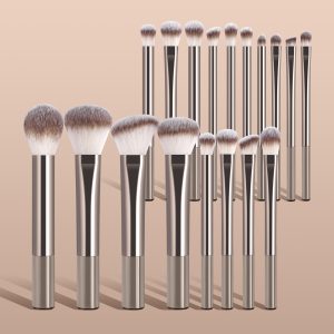 MAANGE Professional Makeup Set 18pcs Luxury Champagne Eyeliner Eyebrow Foundation Concealer Face Brushes Makeup Brush - 图片 2